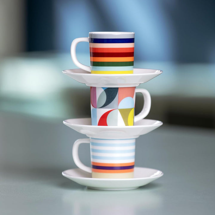 Remember Espressotasse Solena mit Unterteller, 80 ml, Porzellan