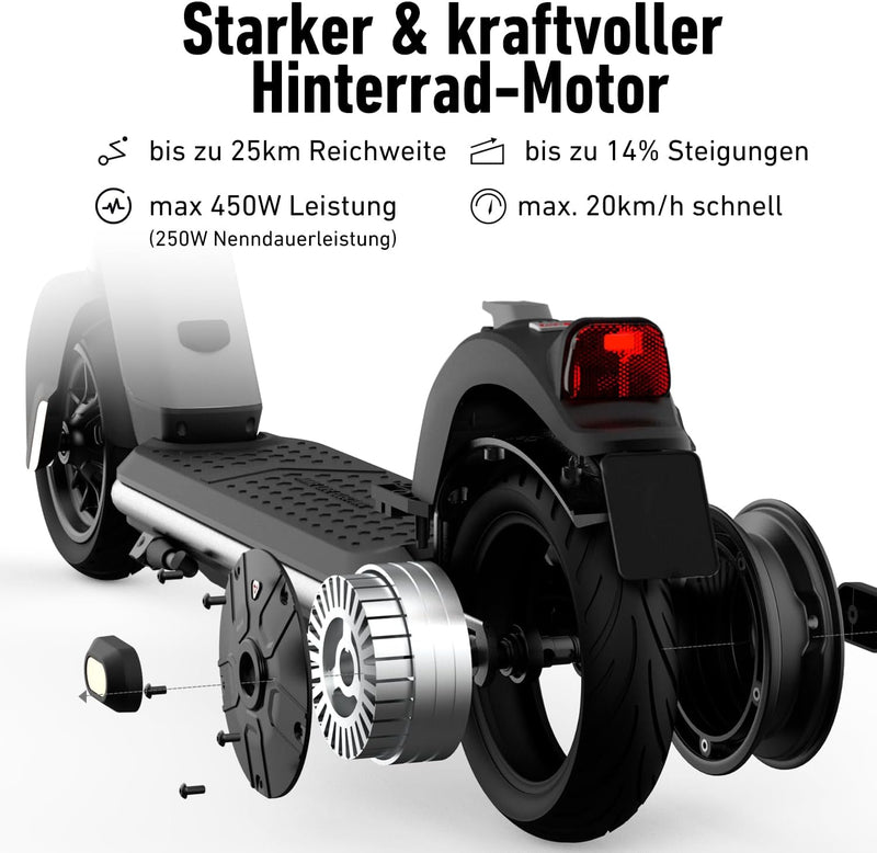 NIU E-Scooter mit & ohne Strassenzulassung (je nach Model bis zu 65km Reichweite & 120kg Belastung;