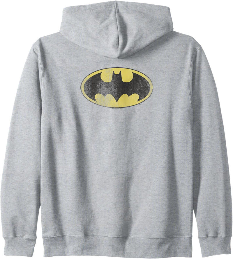 Batman Retro Bat Logo Distressed Kapuzenjacke