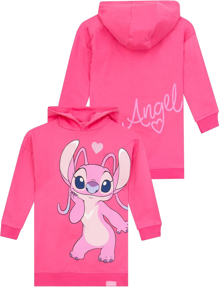 Disney Stitch Pullover | Angel Lang Kapuzenpullover Für Mädchen | Stitch Kleidung Mädchen| Offiziell