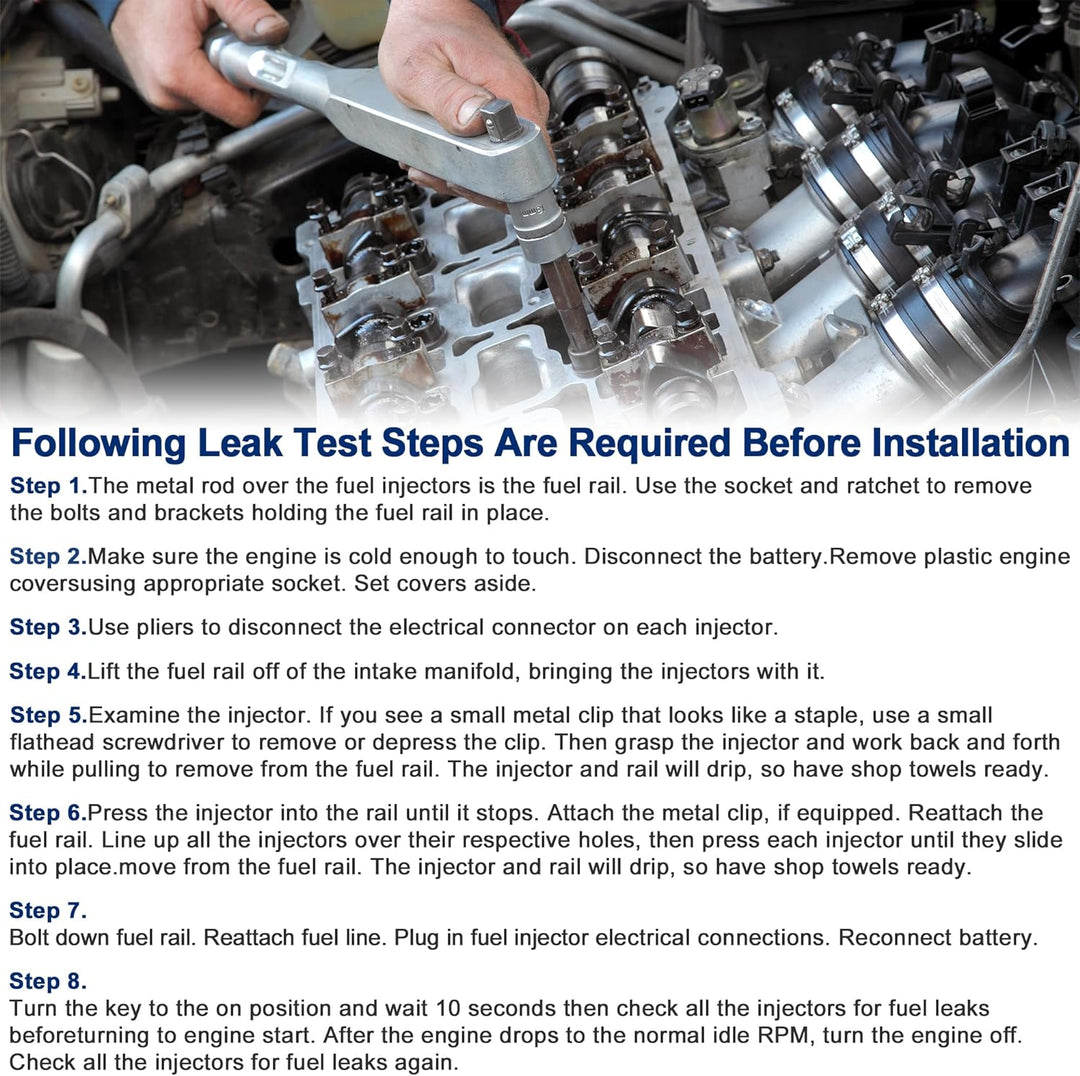 A ABSOPRO 6 Stück Auto Einspritzdüse Ersatz 0280156007 für Chrysler Town Country