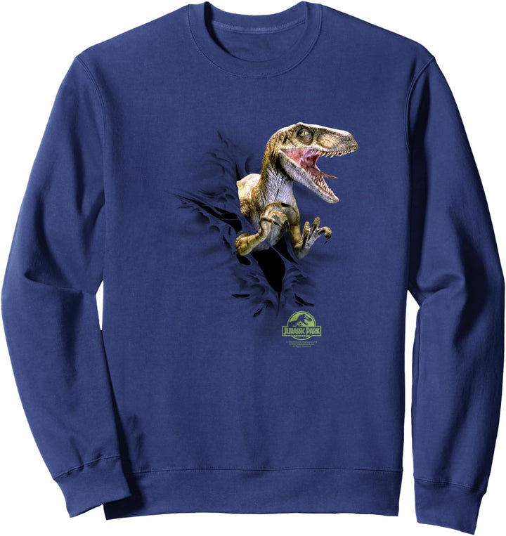 Jurassic Park Velociraptor Tears Through Sweatshirt