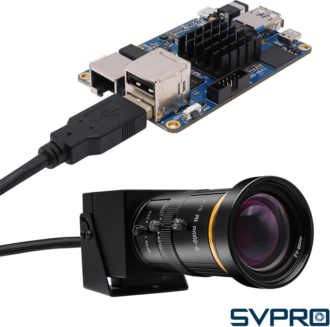 SVPRO 5MP 30FPS USB-Kamera mit 5-50 mm Teleobjektiv, 10-fach optischem Zoom manuellem Fokus Webcam,