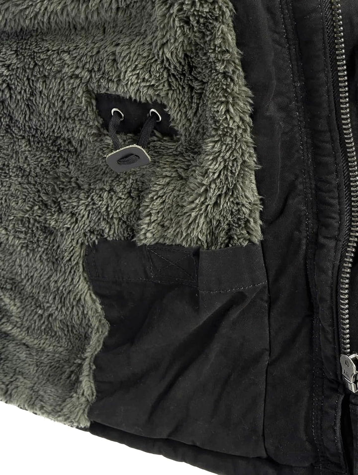 Brandit Winter-Jacket - Stylische Jacke für Herren mit versteckter Kapuze, Stehkragen und Baumwollfu