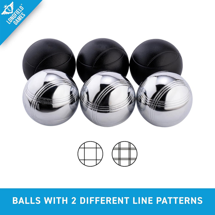 Weible Spiele 010208 - Boules-Set in Holzkiste, 6-teilig,