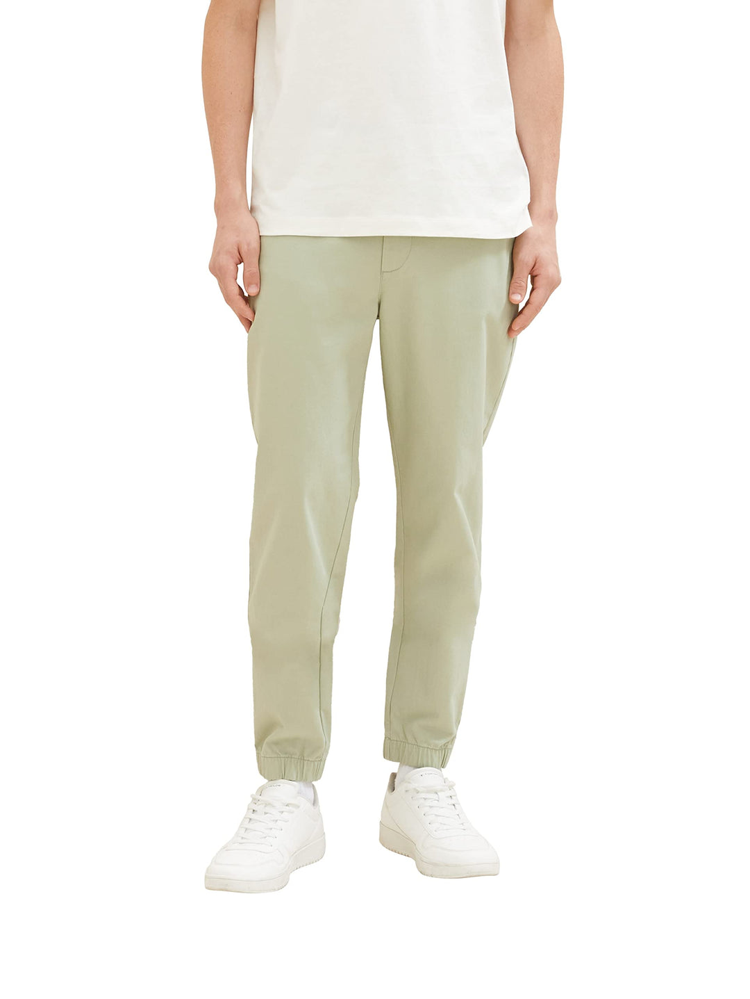 TOM TAILOR Denim Herren 1037538 Tapered Fit Chino Hose, 32246-garden Peat, M