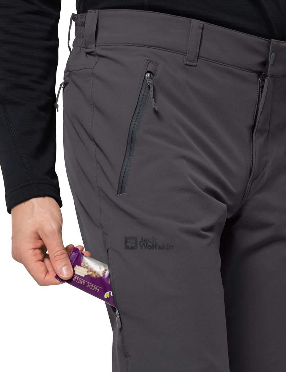 Jack Wolfskin Herren Wanderhose Activate Xt Pants M 52 Phantom, 52 Phantom