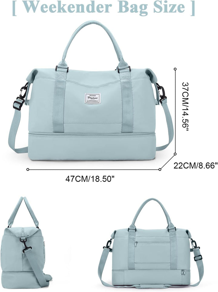 Reisetasche Damen Handgepäck Tasche Sporttasche Weekender Bag Schwimmtasche Wasserdicht Travel Bag D