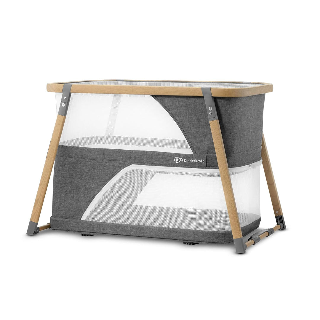 Kinderkraft Kinderreisebett 4 in 1 SOFI, Babybetten, Kinderbett, Baby Zustellbett, Reisebett mit Zub