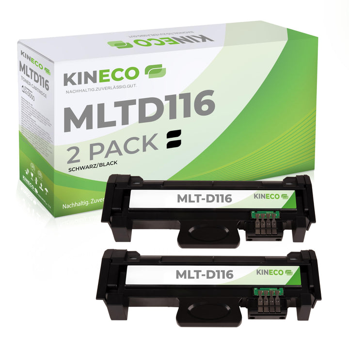 Kineco 2X Toner ersetzt MLT-D116L Doppelpack für Samsung Xpress M2675FN M2875FD