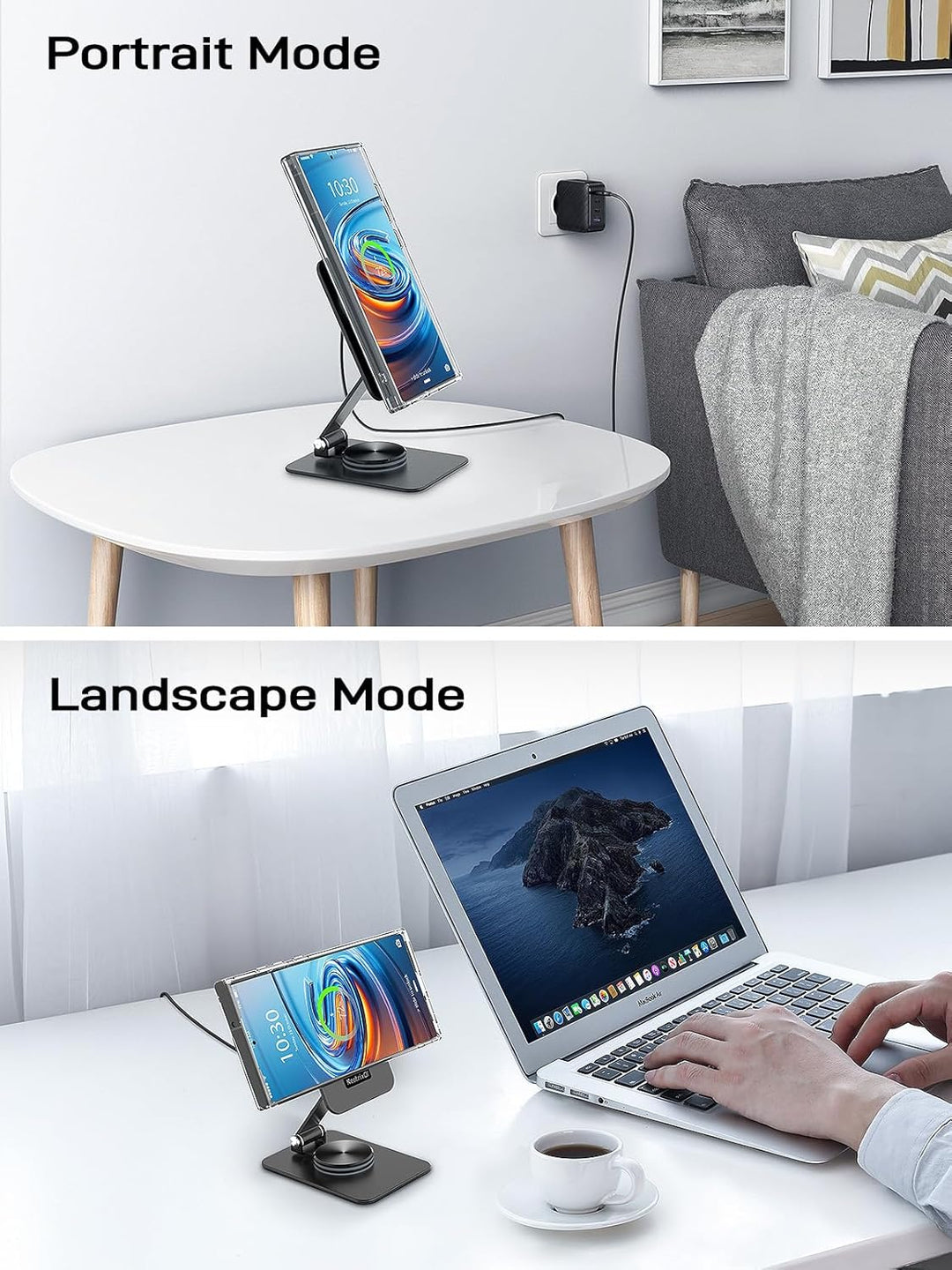 Magnetisches Kabelloses Ladegerät für Samsung Galaxy S25 Ultra/S24, Klappbarer Reise Mag Safe Ladest