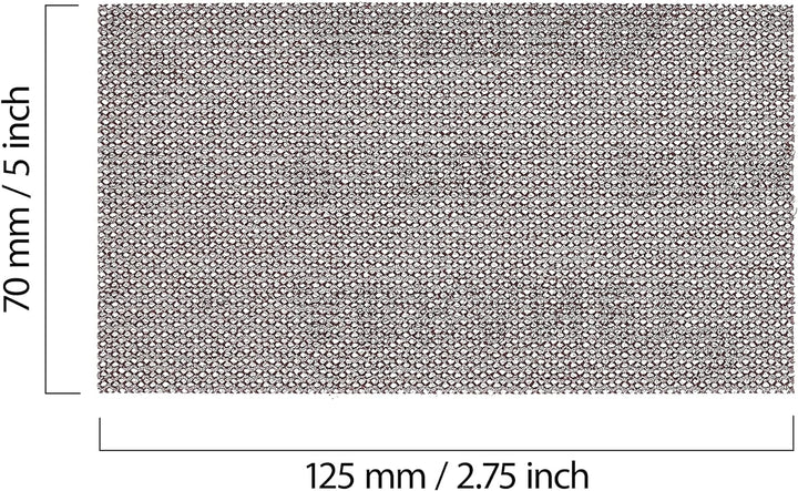 Mirka Abranet Netz-Schleifstreifen 70x125 mm Klett / Korn P180 / 50 Stk / zum Schleifen von Holz, Sp