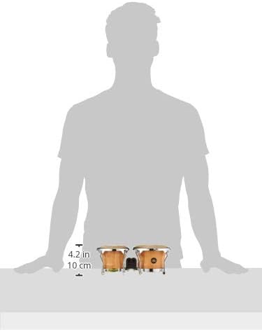 Meinl Percussion FWB100SNT-M Mini Wood Bongo-Set, Free Ride Series, Durchmesser 8,89 cm (3,5 Zoll) M