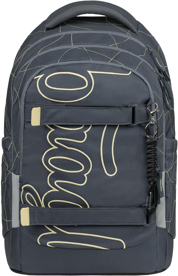 Baagl Schulrucksack Set Jungen Teenager 3 Teilig Schultasche 30 l - Wave | Ein ergonomischer Schulra