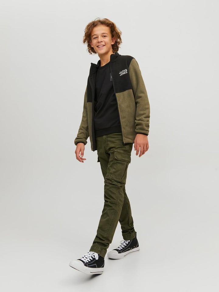 JACK & JONES Boy Chino Hose Chino Hose Junior 134 Olive Night, 134 Olive Night