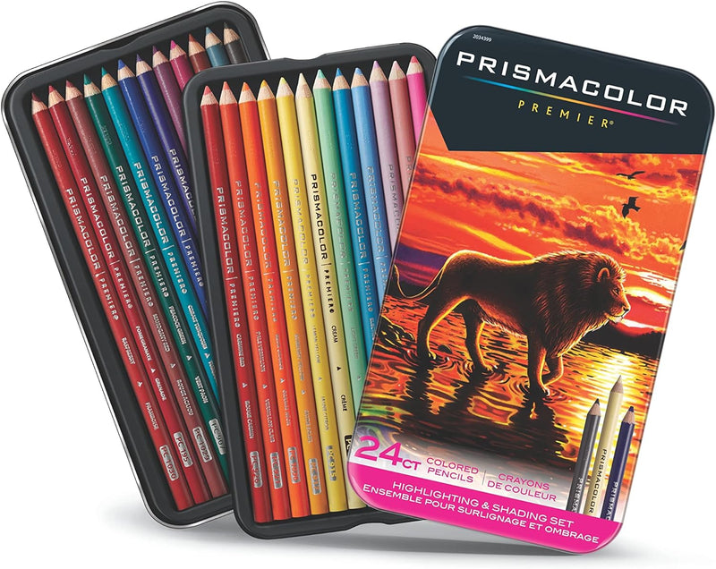 Prismacolor Highlighting & SHDNG 24/PKG, mehrfarbig, 1