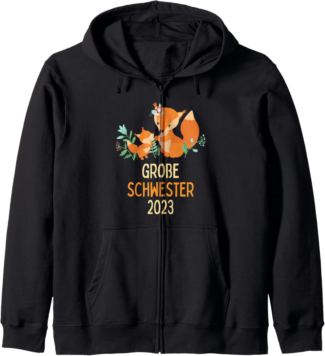 Grosse Schwester 2023 - Geschwister Fuchs Füchschen Kapuzenjacke