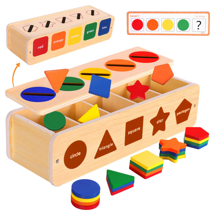 LZDMY Montessori Spielzeug ab 2 Jahr, Motorikspielzeug ab 2 Jahr Holzspielzeug ab 6 Monate mit Aufbe