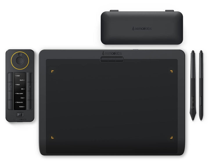 Xencelabs Pen Tablet Medium Bundle Grafiktablett für Profi Kreative, Wireless Zeichentablett mit Qui