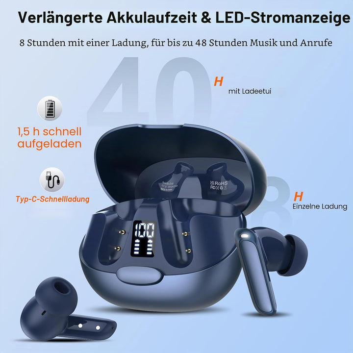 AI Kopfhörer Übersetzer, 3-in-1 Sprachübersetzer Kopfhörer 164 Sprachen mit App, 7 Übersetzungsmodi