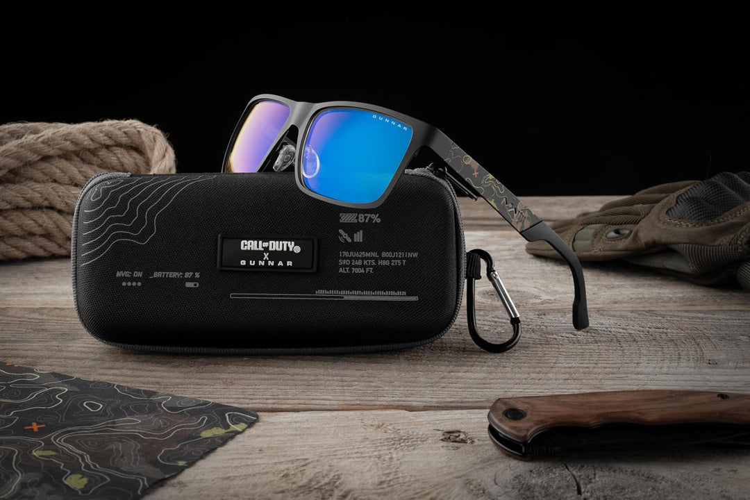 Gunnar Brille gegen blaues Licht – UAV Edition Call Of Duty | Farbe: Onyx Topo | Farbtöne: Amber (65