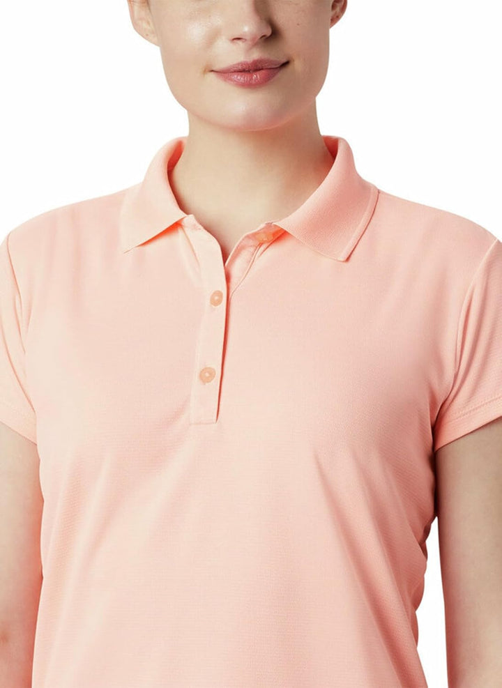 Columbia Damen Innisfree Short Sleeve Polo Wanderhemd L Tiki Pink, L Tiki Pink
