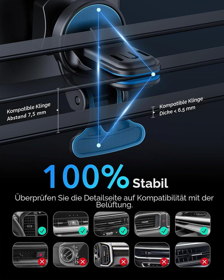 ESR 15W für Magsafe Autohalterung mit Ladefunktion, Handyhalterung Auto Ladegerät, Magnet Handyhalte