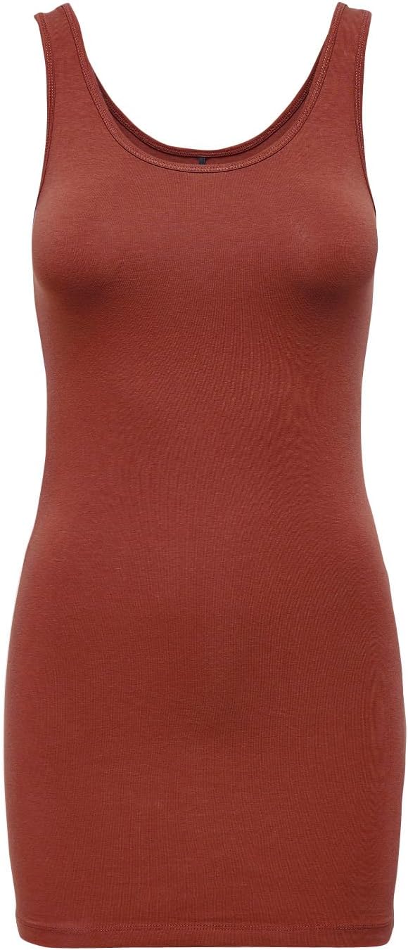 ONLY Damen Onllive Love Long Tank Noos Top XS Gelb/Grün/Rot (1x Golden Yellow, 1x Kalamata, 1x Burnt