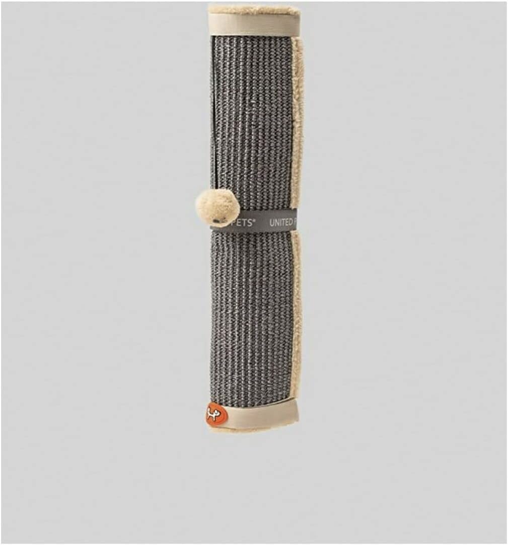 United Pets Cat Scratcher, Kratzbaum für Katzen, Kratzmatte, Schutz für Tisch, Grau, aus Sisal - Ein