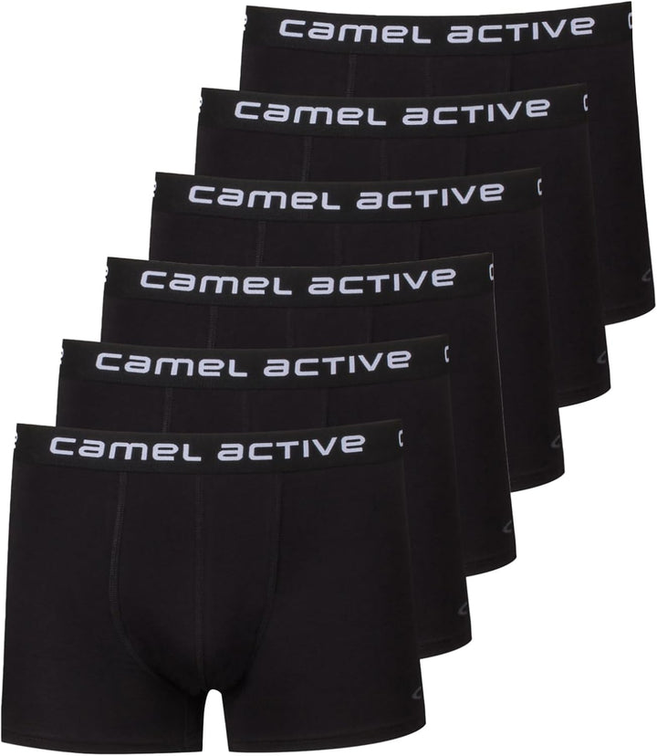 camel active Men Trunks 3er Box 50-52 6 Paar Black, 50-52 6 Paar Black