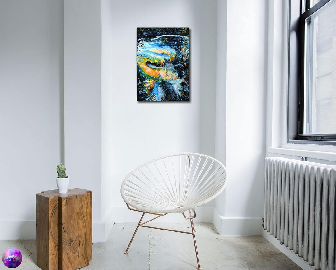 Original Gemälde Abstrakte Malerei - moderne hochglanz Wandbilder - Resin Art Kunst Bild Harz Unikat