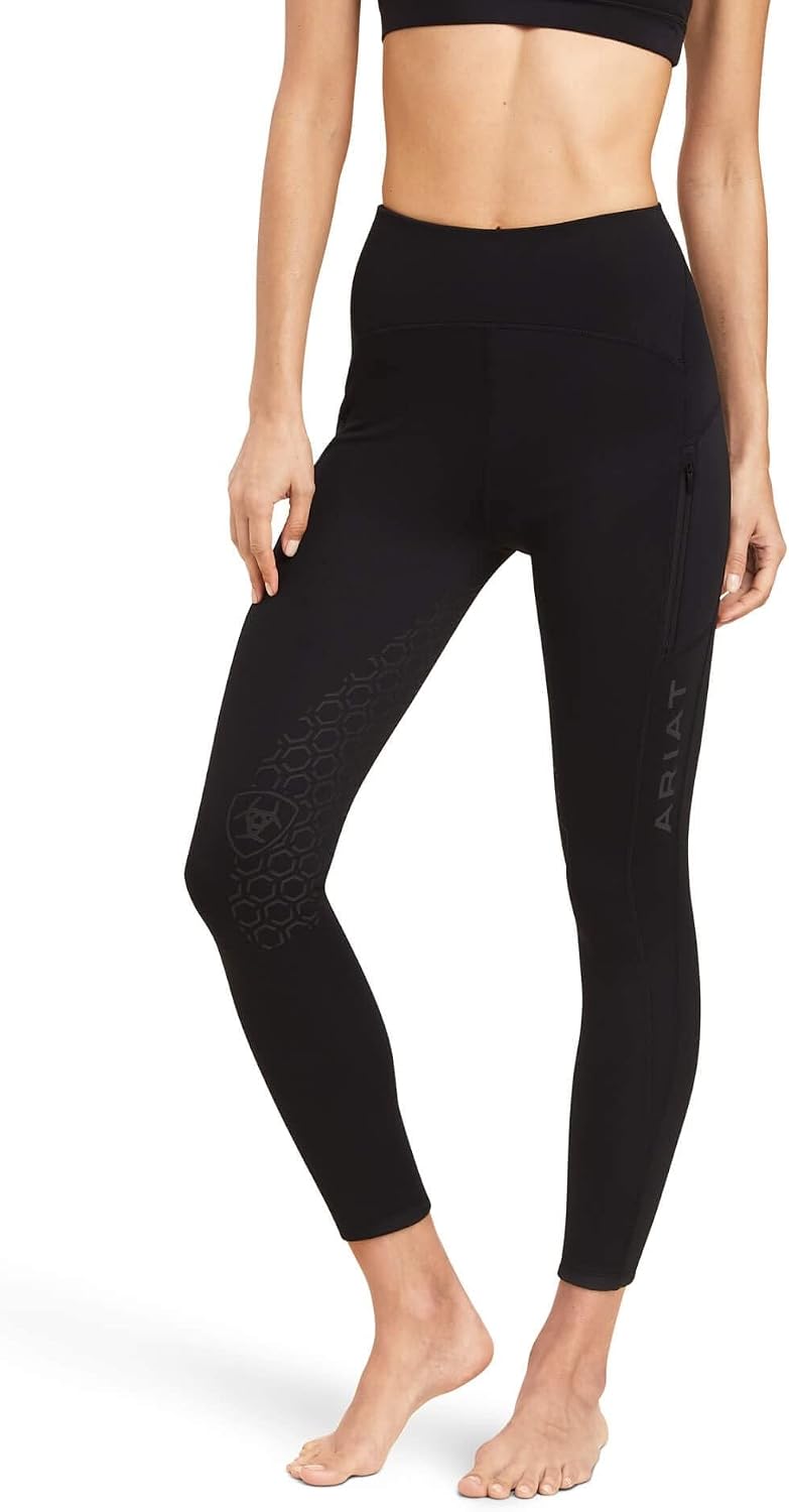 ARIAT 2022 Damen Venture Thermal Half Grip Tight 10041346 - Estate Blue - XS Schwarz, XS Schwarz