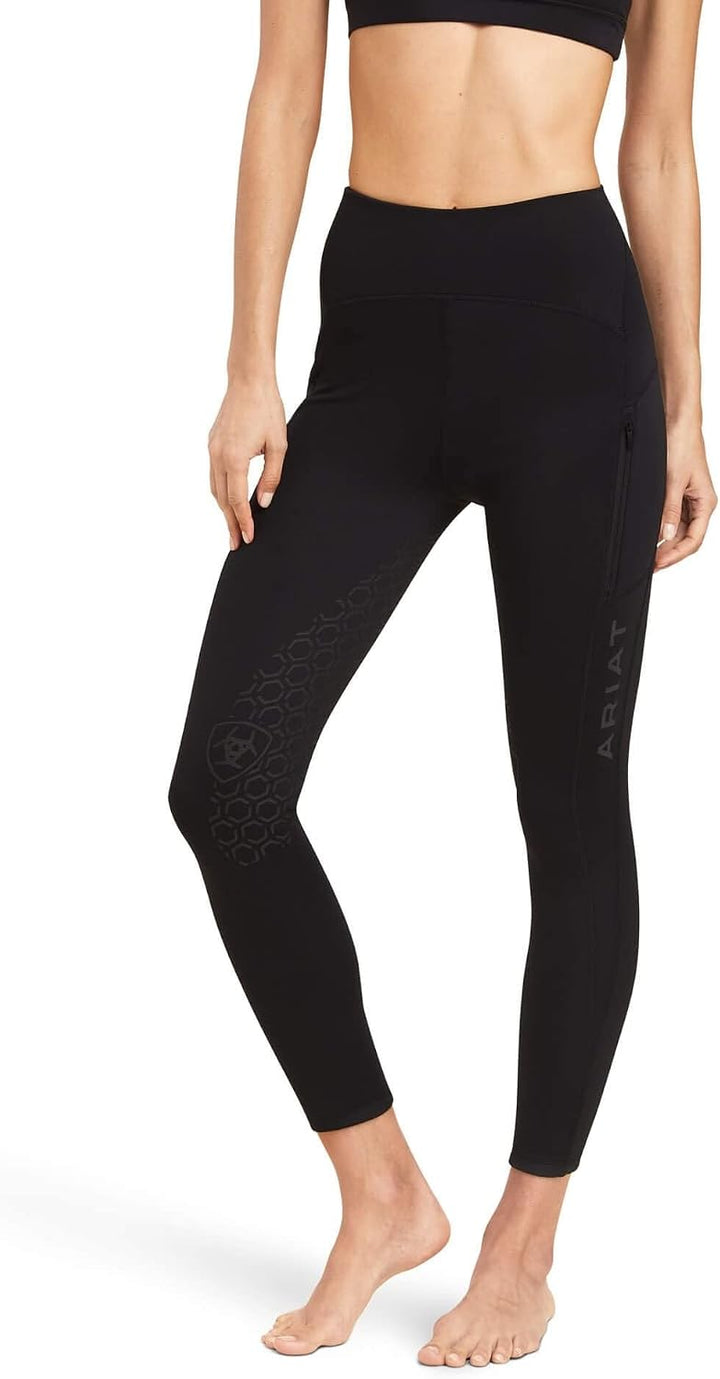 ARIAT 2022 Damen Venture Thermal Half Grip Tight 10041346 - Estate Blue - XS Schwarz, XS Schwarz