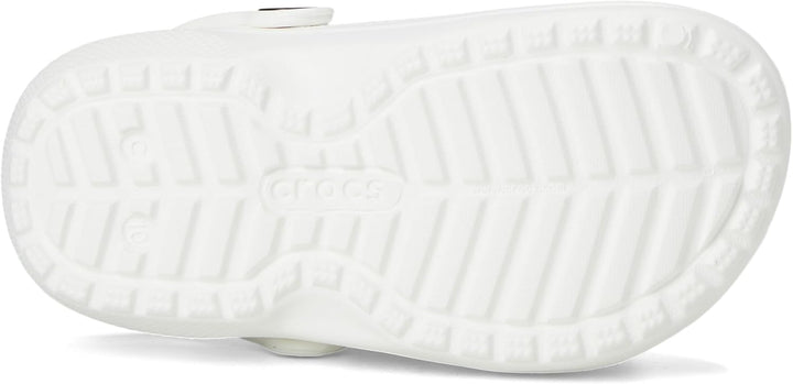Crocs Unisex Kinder Classic Lined Clog K 23/24 EU Weiss Grau, 23/24 EU Weiß Grau