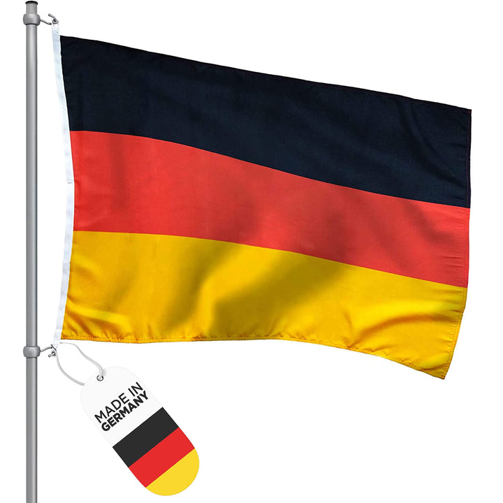 FBS Premium Deutschland Flagge - Wetterfeste Flagge Deutschland 150x100cm - Strapazierfähige Fahnen