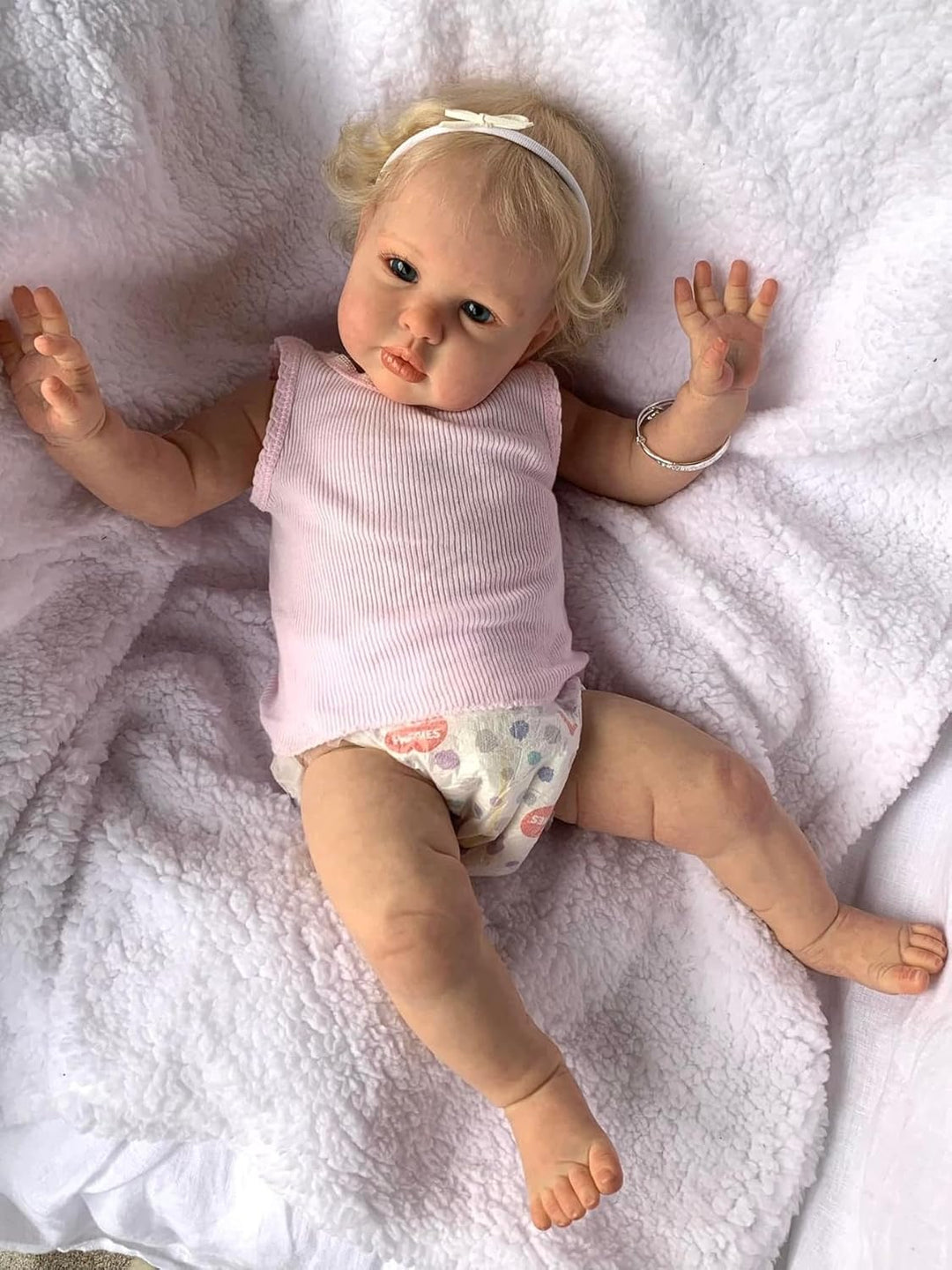 Zero pam Echtes Leben Reborn Baby Puppen Mädchen 24 Zoll Aufstellbare Reborn-Kleinkind-Baby-Puppen,