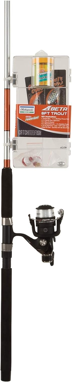 Shakespeare Catch More Fish Angelrute und Rolle Komplettset – beinhaltet Tackle Box, Schnur, Termina