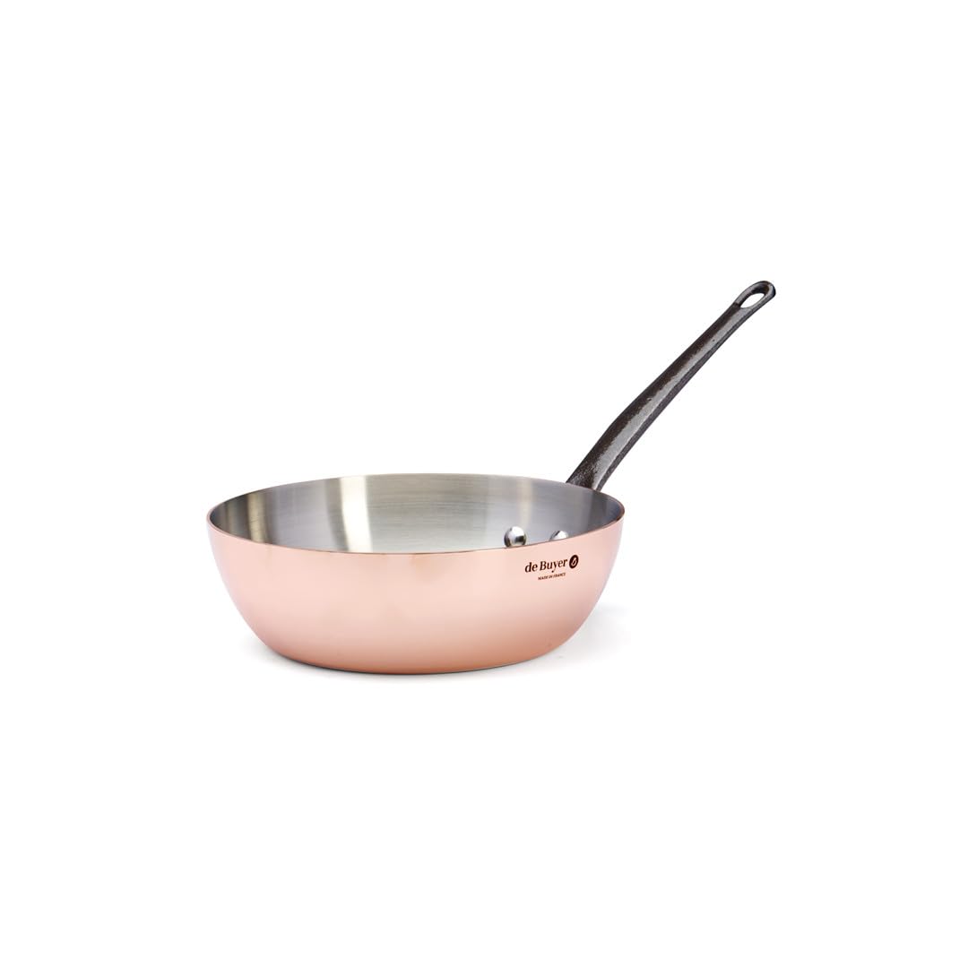 De Buyer Sauteuse, Edelstahl, Silber, 20 cm 24.1 x 24 x 18 cm, 24.1 x 24 x 18 cm