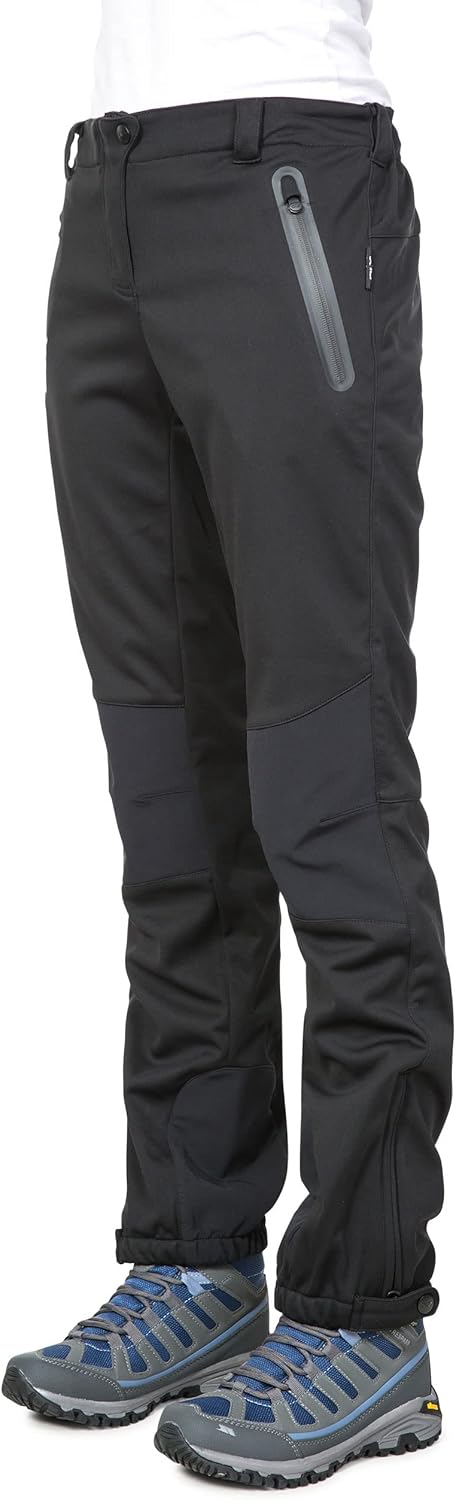 Trespass Damen Softshellhose Mit Seitenbelüftung Sola XXS Schwarz, XXS Schwarz