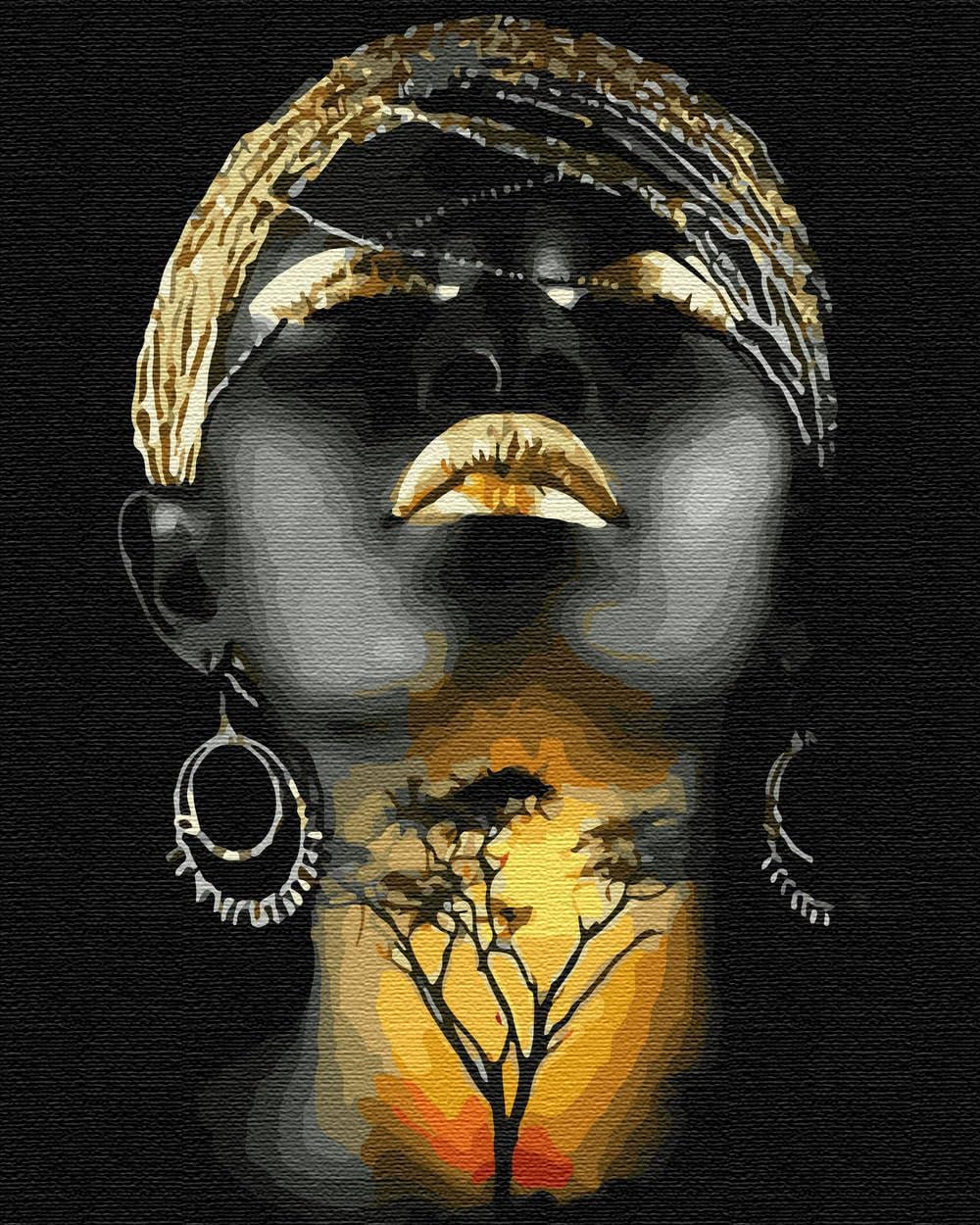 Artnapi Malen nach Zahlen Erwachsene mit Rahmen | DIY Handgemalt | Wärme Afrikas | Kit für Anfänger