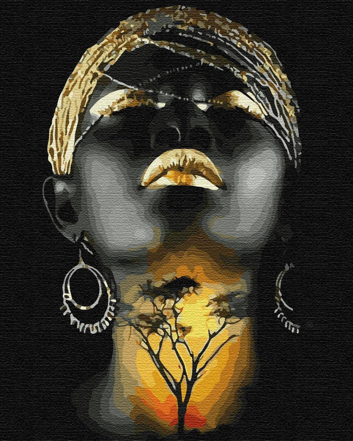 Artnapi Malen nach Zahlen Erwachsene mit Rahmen | DIY Handgemalt | Wärme Afrikas | Kit für Anfänger