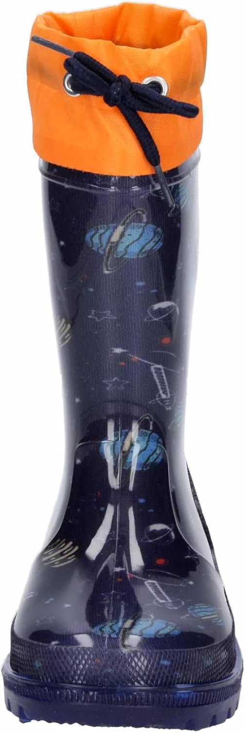 Lico Jungen Powerlight W Blinky Gummistiefel 20 EU Marine Orange, 20 EU Marine Orange
