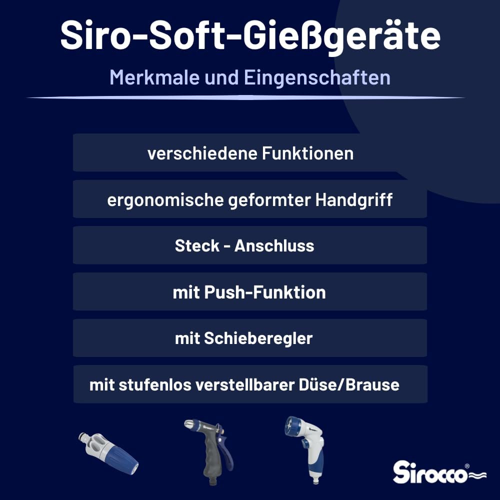 Sirocco 06520220 Giessstab, Siro Soft Top, 80 x 10 x 6 cm, Mehrfarbig,