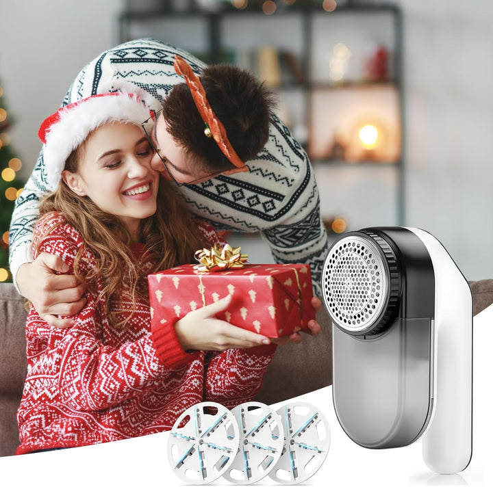 Fusselrasierer Elektrisch, Fusselentferner Entfussler für Kleidung mit 3 Geschwindigkeiten, 6-Klinge