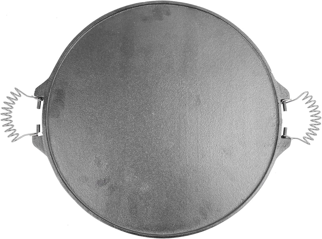 GARDINGER Guss Grillplatte rund 42 cm Durchmesser für Hockerkocher und Rocket Stove