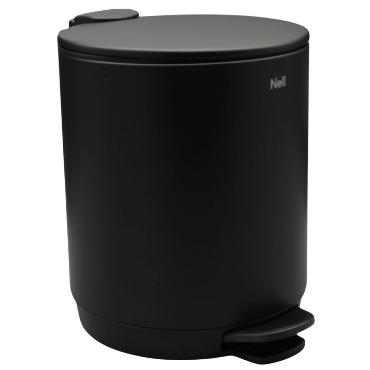 Nell Softclose Kosmetikeimer 5 L – Badmülleimer & Treteimer mit Metallpedal, leisem Deckel & herausn