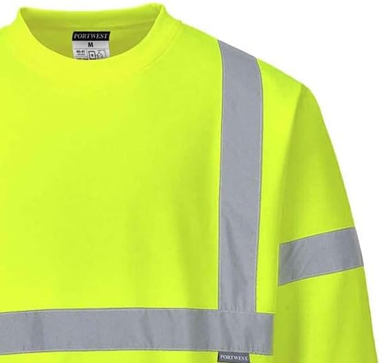 Portwest Herren Hemd B306 (1 Stück) L Yellow / Navy Blue, L Yellow / Navy Blue