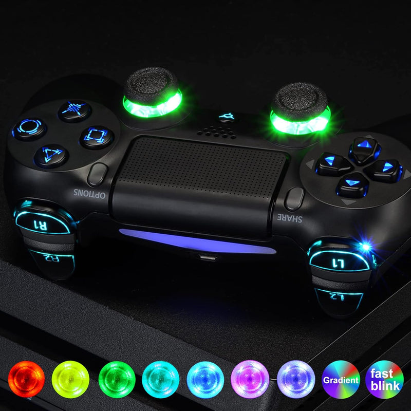 eXtremeRate Tasten Knöpfe für P S 4 Controller D-Pad L1 R1 R2 L2 Buttons Trigger Thumbsticks DTFS LE