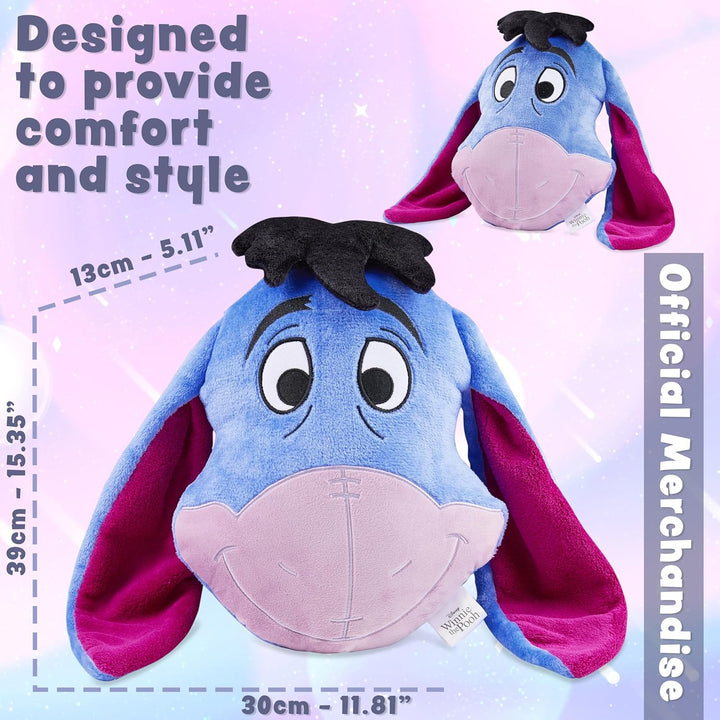 Disney Stitch Kuscheltier Plüsch Kissen, 3D Deko Kissen, Weiches Kuschelkissen für Sofa oder Bett, G