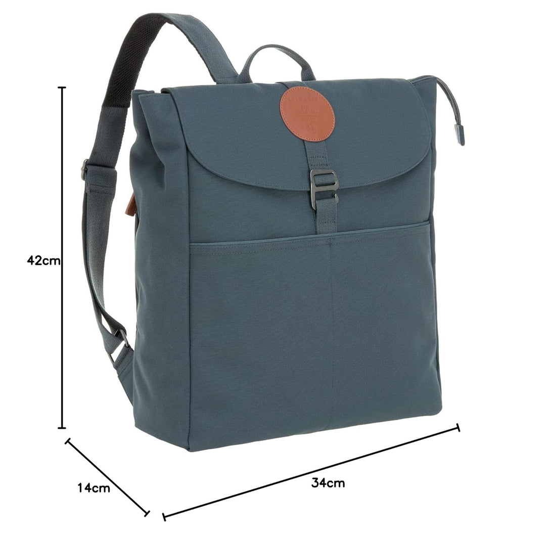 LÄSSIG Baby Wickelrucksack Wickeltasche Babytasche stylische Tasche inkl. Wickelzubehör/Backpack Adv